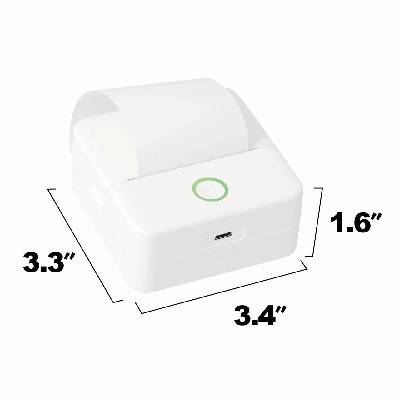 Core Innovations CTP500 Wireless Mini Portable Inkless Thermal Printer & Label Maker + Paper, Android & Ios (White)