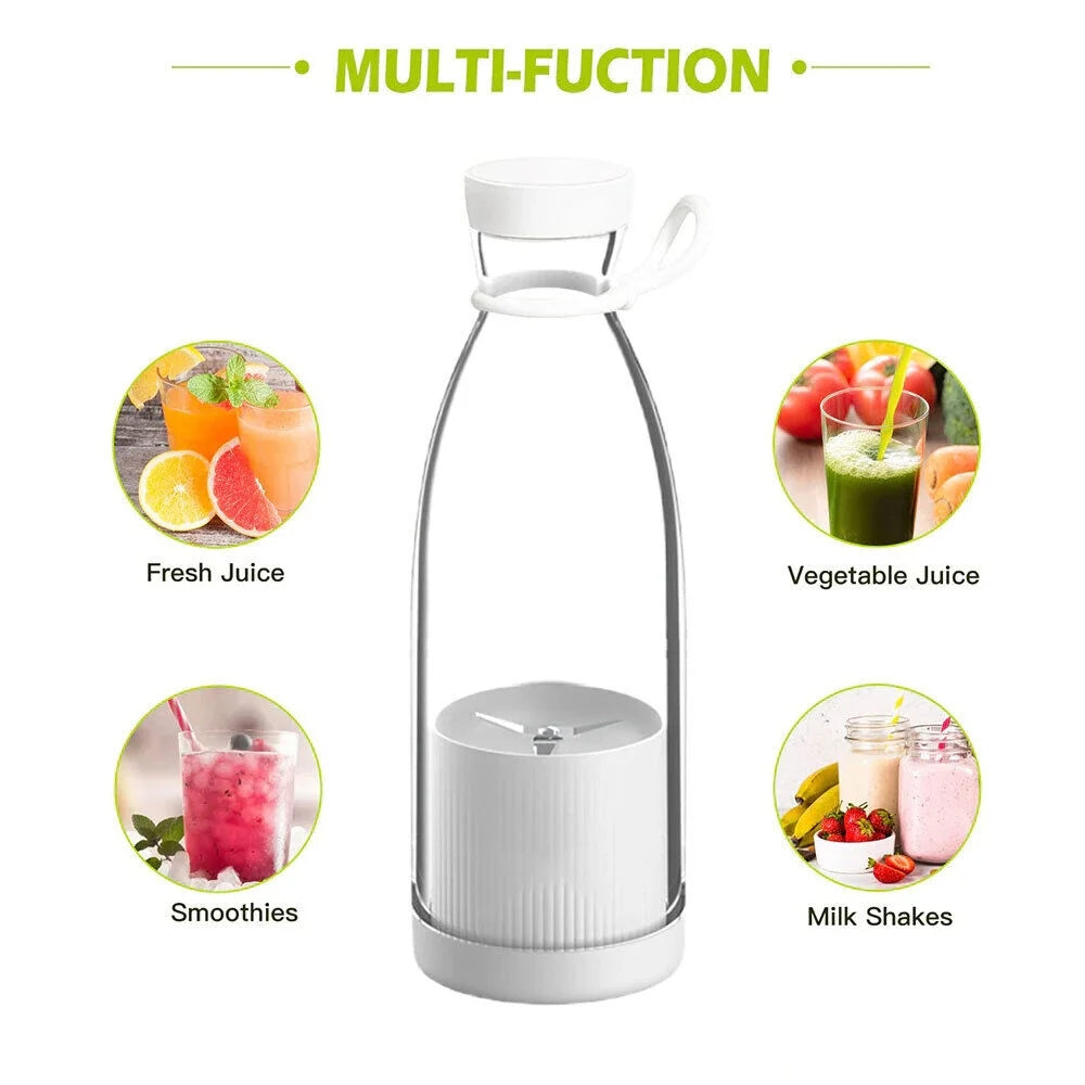Tashhar Portable Blender 1200 Mah 420 Ml Battery Powered Blender, White