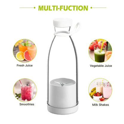 Tashhar Portable Blender 1200 Mah 420 Ml Battery Powered Blender, White