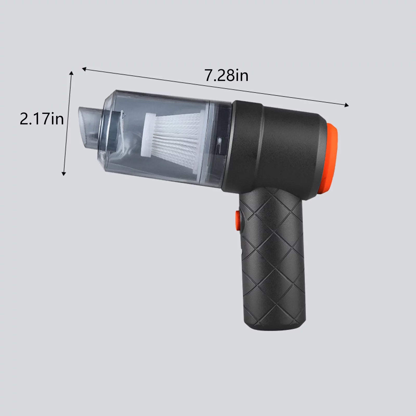 Pompotops Handheld Vacuum Cleaner, 7.28X2.17X6.1 Inch, Mini Car Cordless Vacuum Cleaner, Portable Vacuum Cleaner, Dry/Wet Handheld Vacuum Cleaner