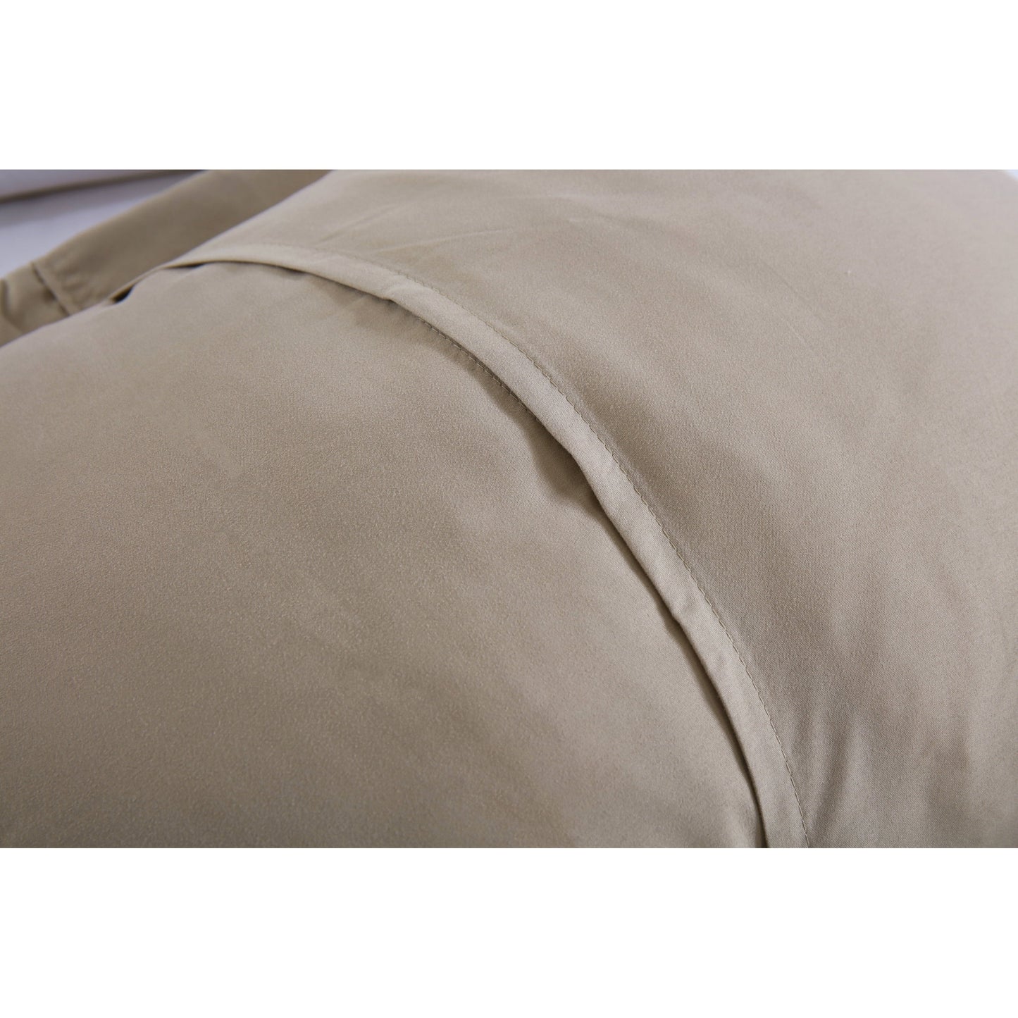 Porch & Den Manor Embroidered Pillow Sham (Set of 2) Taupe 20 X 26 +2