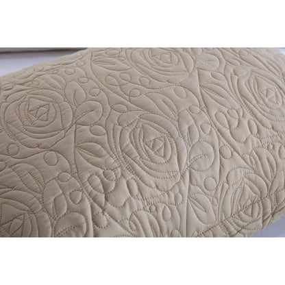 Porch & Den Manor Embroidered Pillow Sham (Set of 2) Taupe 20 X 26 +2